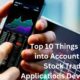 Top 10 Things to Take into Account While Stock Trading Applications Development!