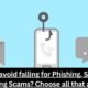 How do you avoid falling for Phishing Smishing and Vishing Scams Choose all that apply.