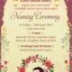 Naming Ceremony Invitation Card for Baby Boy